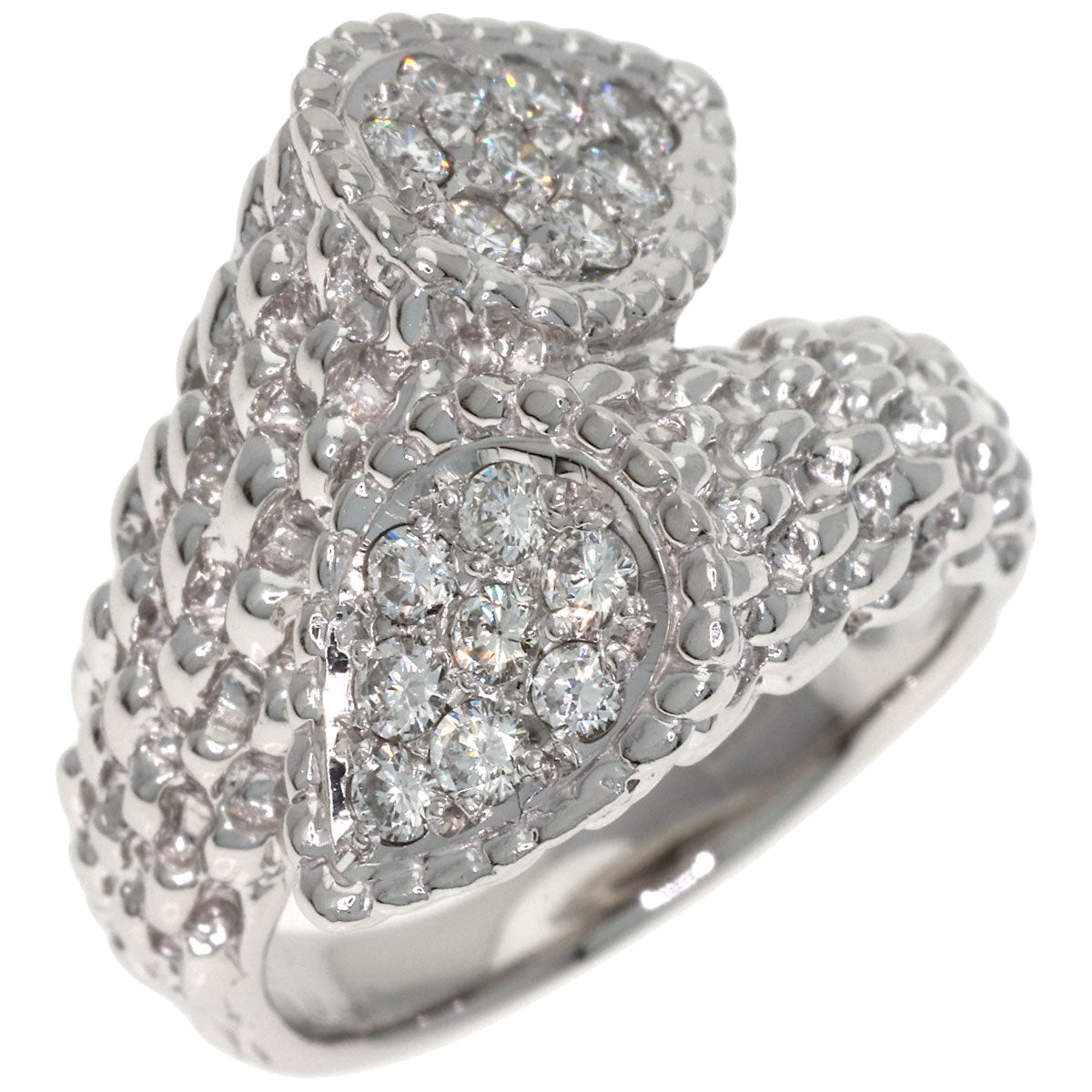 0.5ct Pave Diamond Ring Platinum PT900 16.6g　Ladies