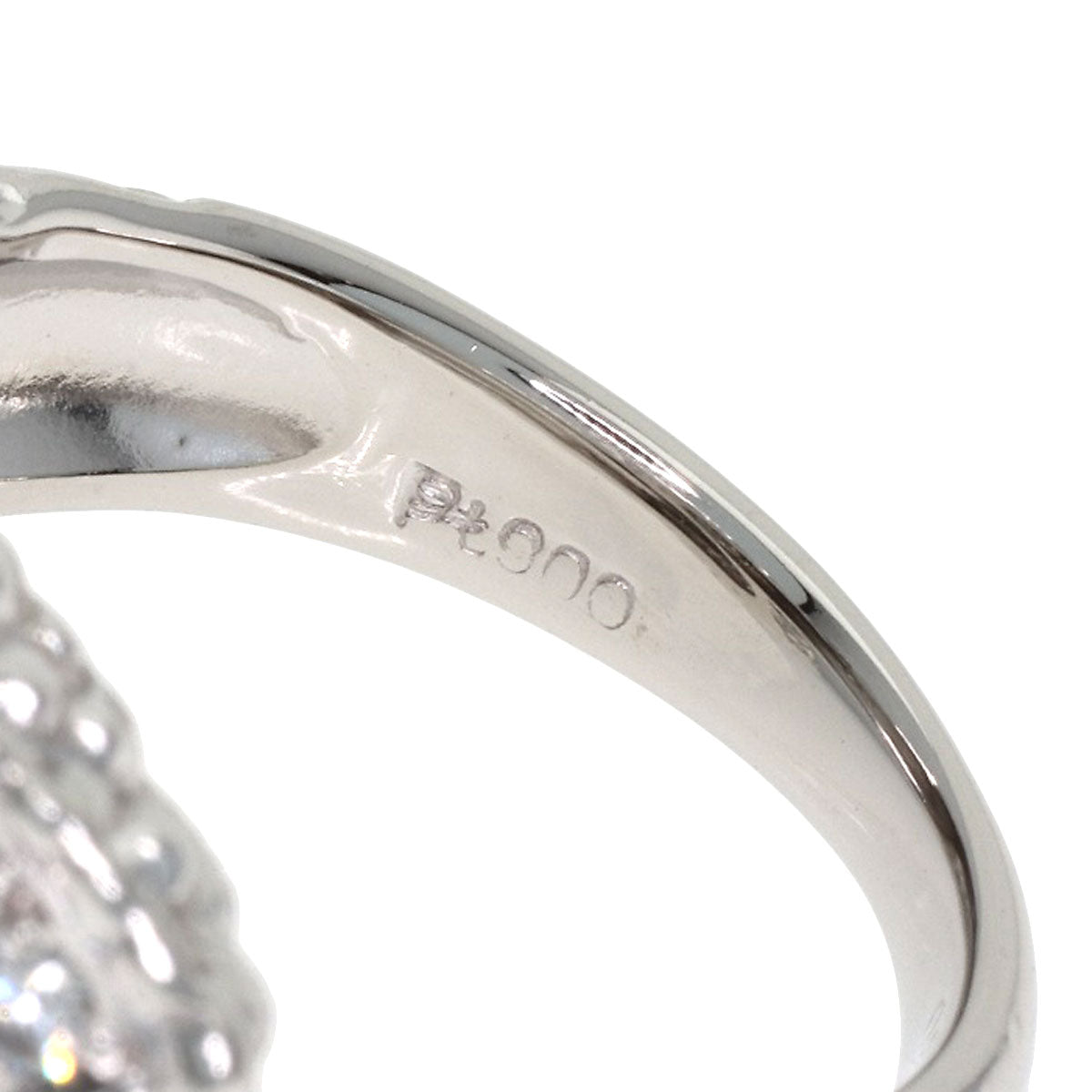 0.5ct Pave Diamond Ring Platinum PT900 16.6g　Ladies