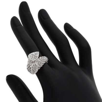 0.5ct Pave Diamond Ring Platinum PT900 16.6g　Ladies