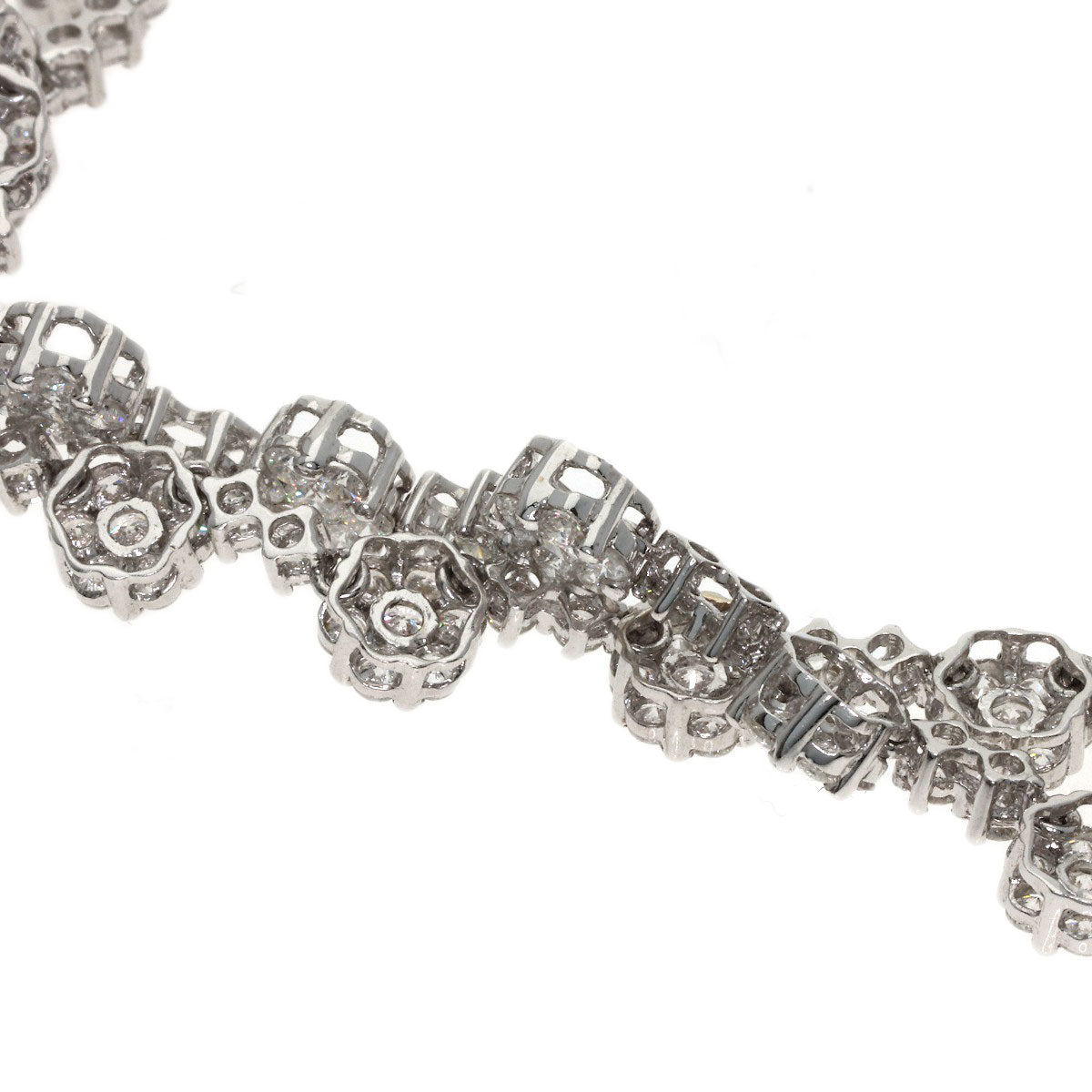 20ct Diamond Necklace K18 White Gold 40.4g　Ladies