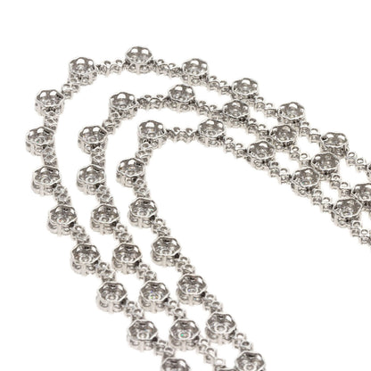 20ct Diamond Necklace K18 White Gold 40.4g　Ladies