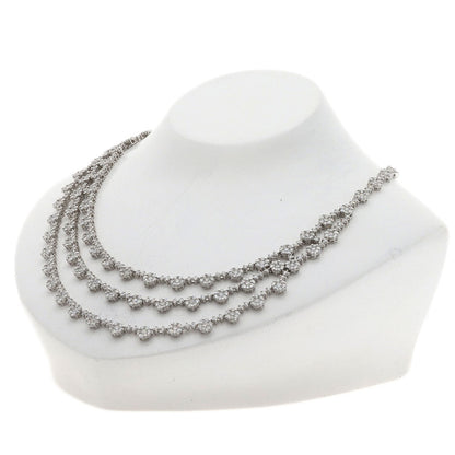 20ct Diamond Necklace K18 White Gold 40.4g　Ladies