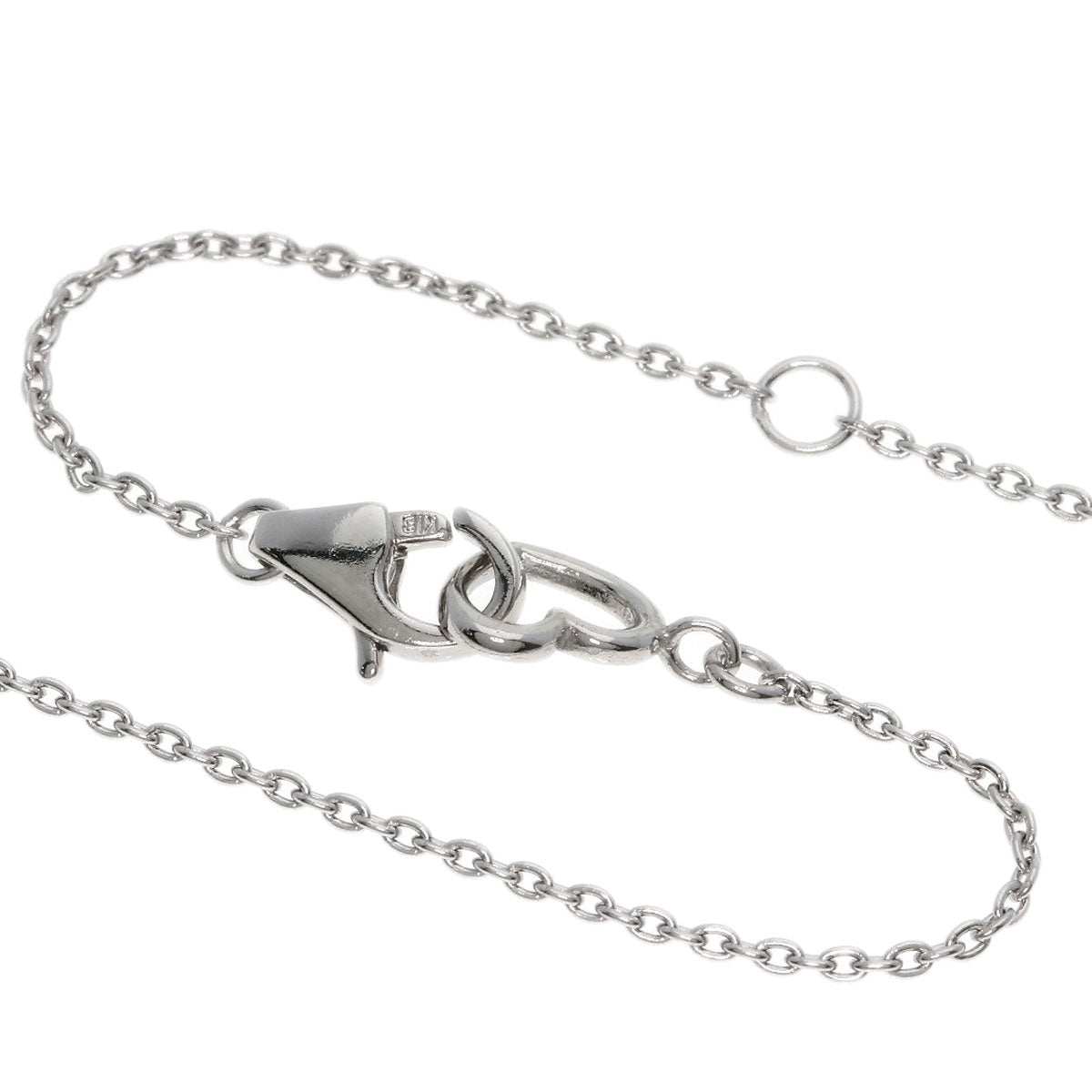 Ponte Vecchio Initials Y Diamond Necklace K18 White Gold Ladies [Used]