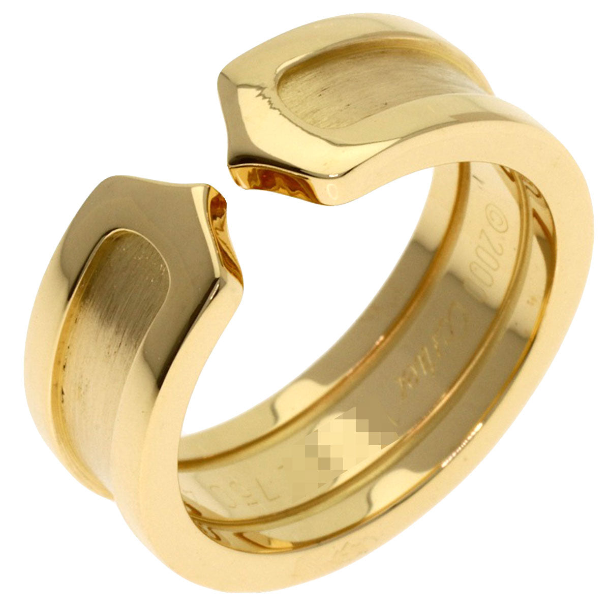 CARTIER C2 #48 Ring K18 Yellow Gold Ladies [Used]