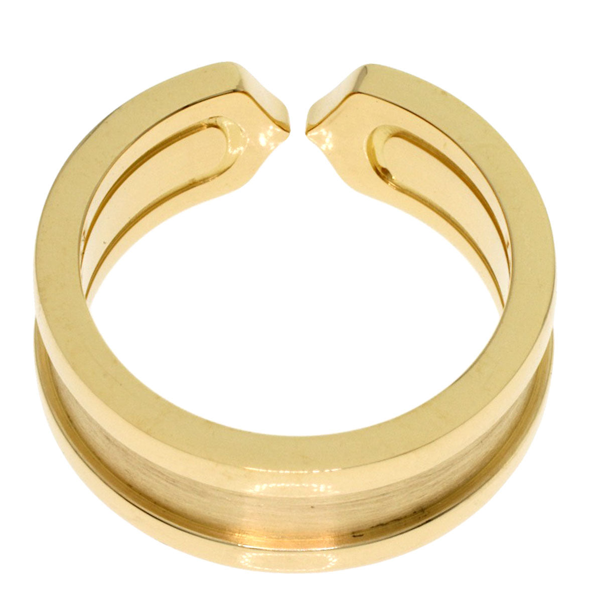 CARTIER C2 #48 Ring K18 Yellow Gold Ladies [Used]