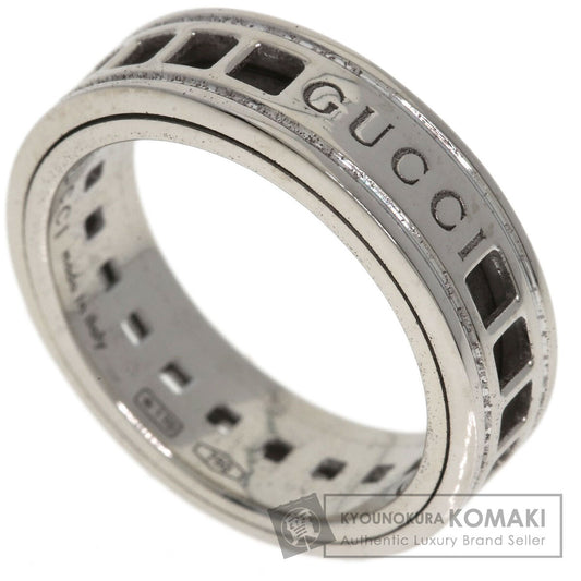 GUCCI Scroll #8 Ring K18 White Gold Ladies [Used]