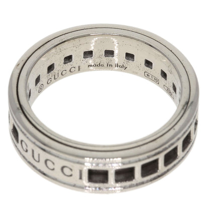 GUCCI Scroll #8 Ring K18 White Gold Ladies [Used]