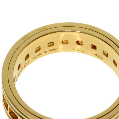 GUCCI Scroll #12 Ring K18 Yellow Gold Ladies [Used]