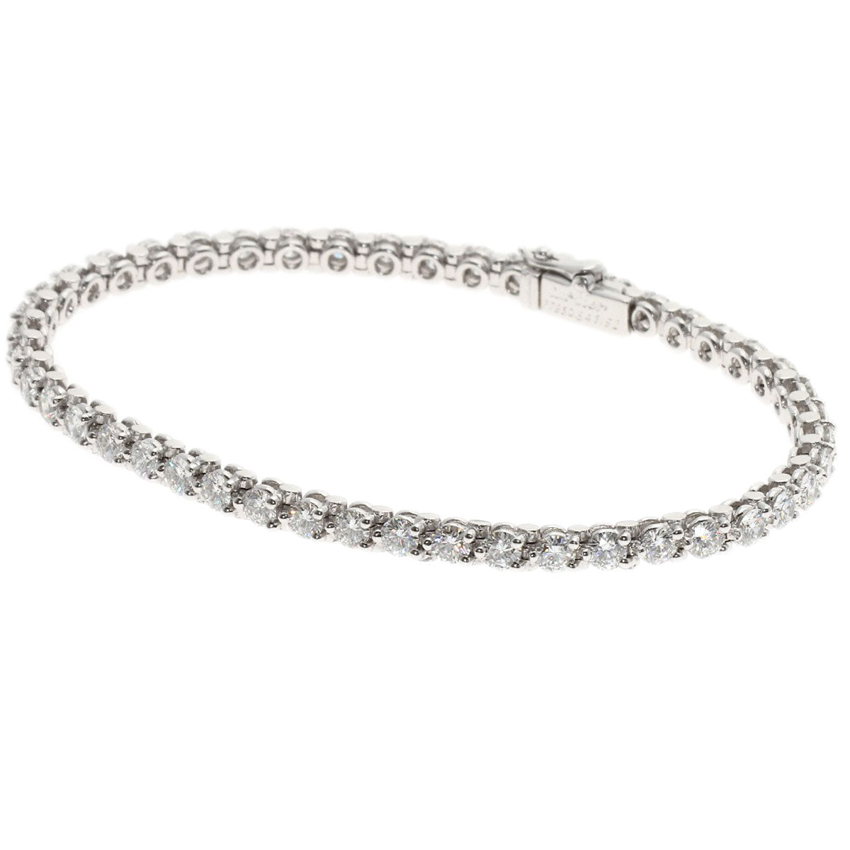 CARTIER Essential Diamond Bracelet Platinum PT950 Ladies [Used]