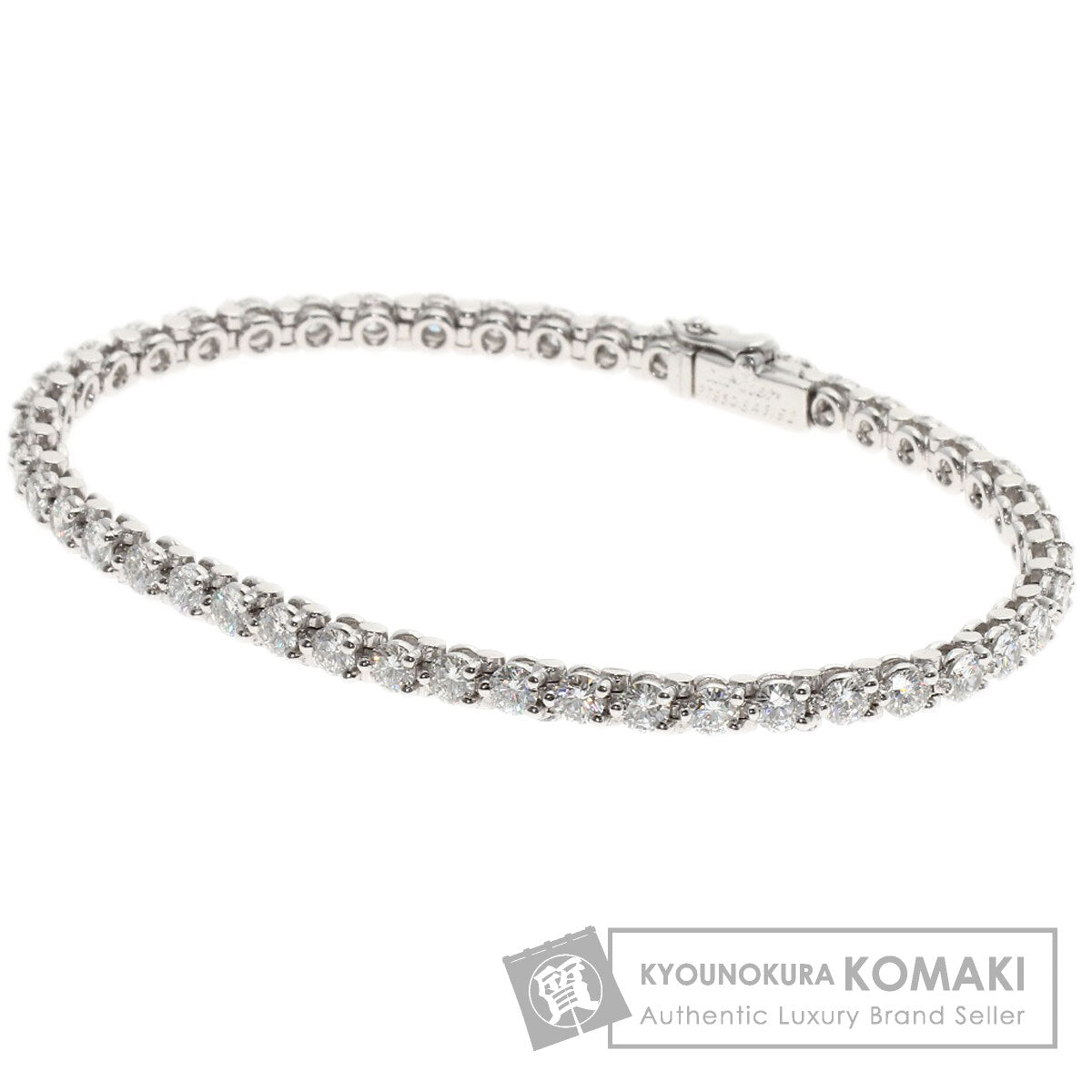 CARTIER Essential Diamond Bracelet Platinum PT950 Ladies [Used]