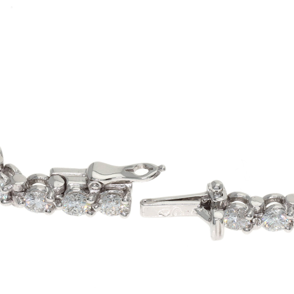 CARTIER Essential Diamond Bracelet Platinum PT950 Ladies [Used]