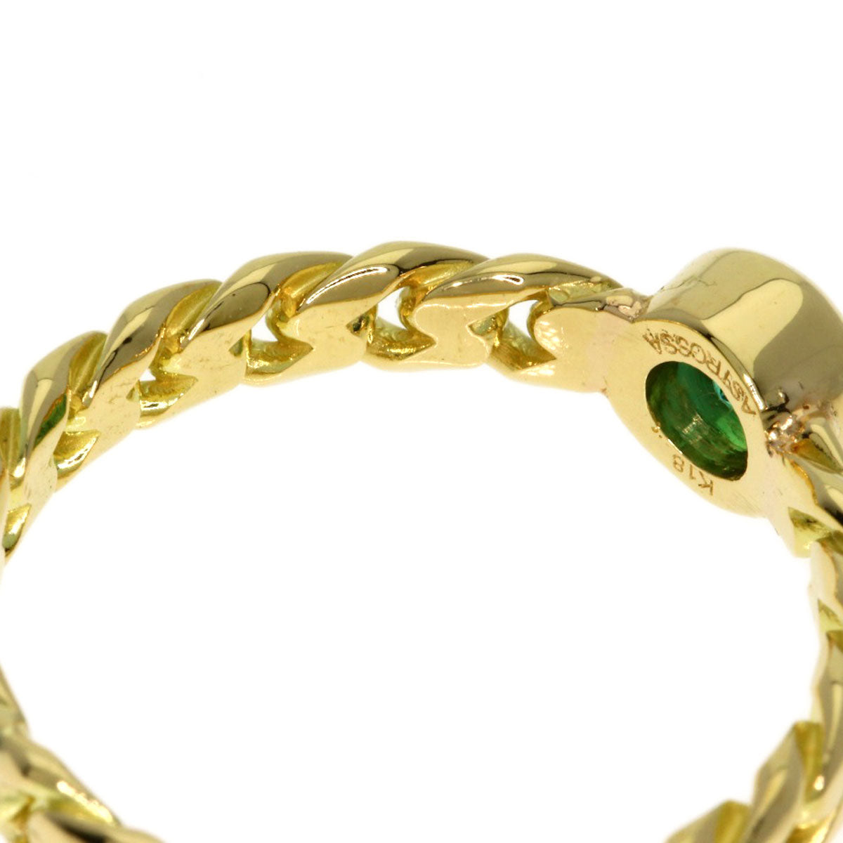 Astrossa Colored Stone Ring K18 Yellow Gold 3.5g　Ladies