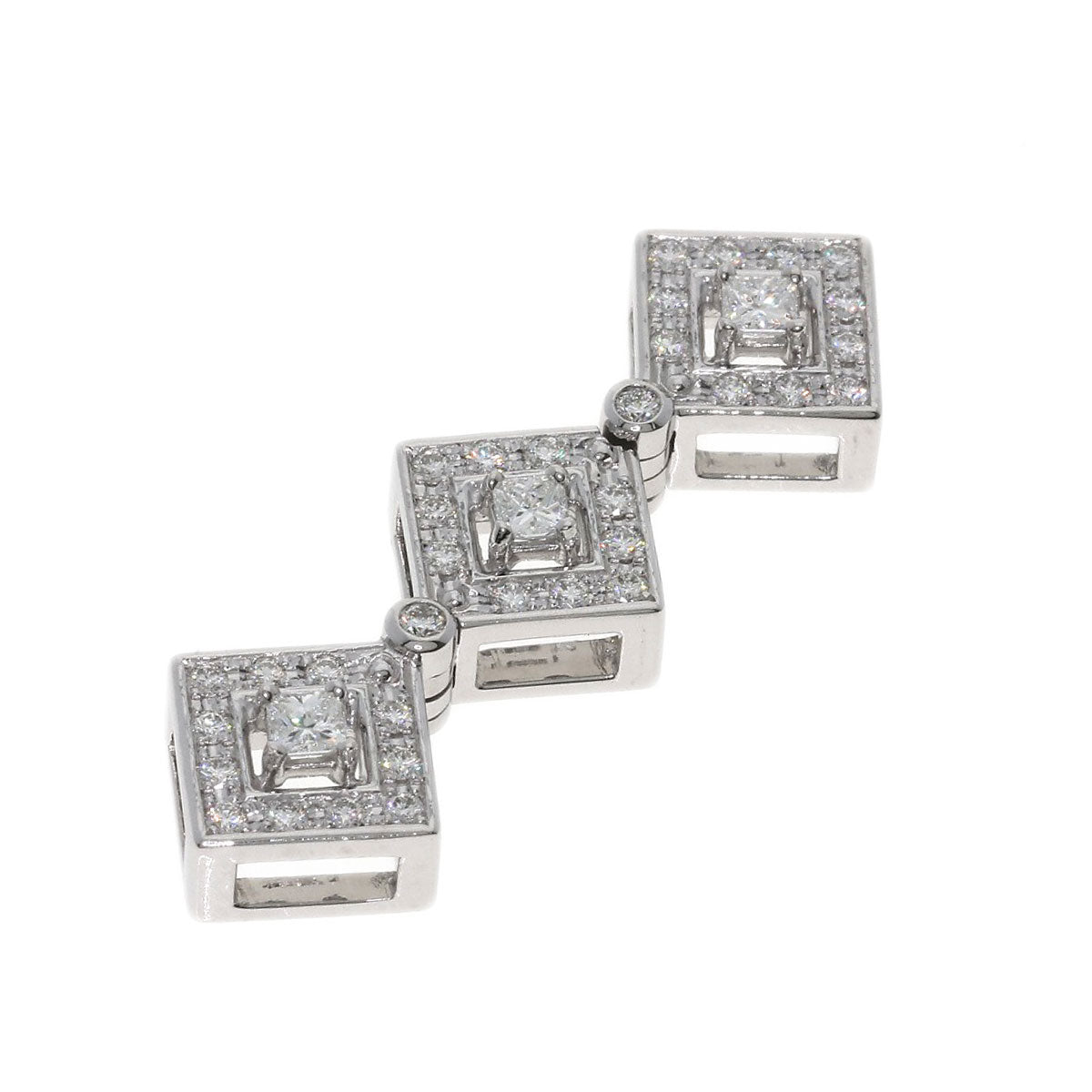 TASAKI Diamond Pendant top K18 White Gold Ladies [Used]