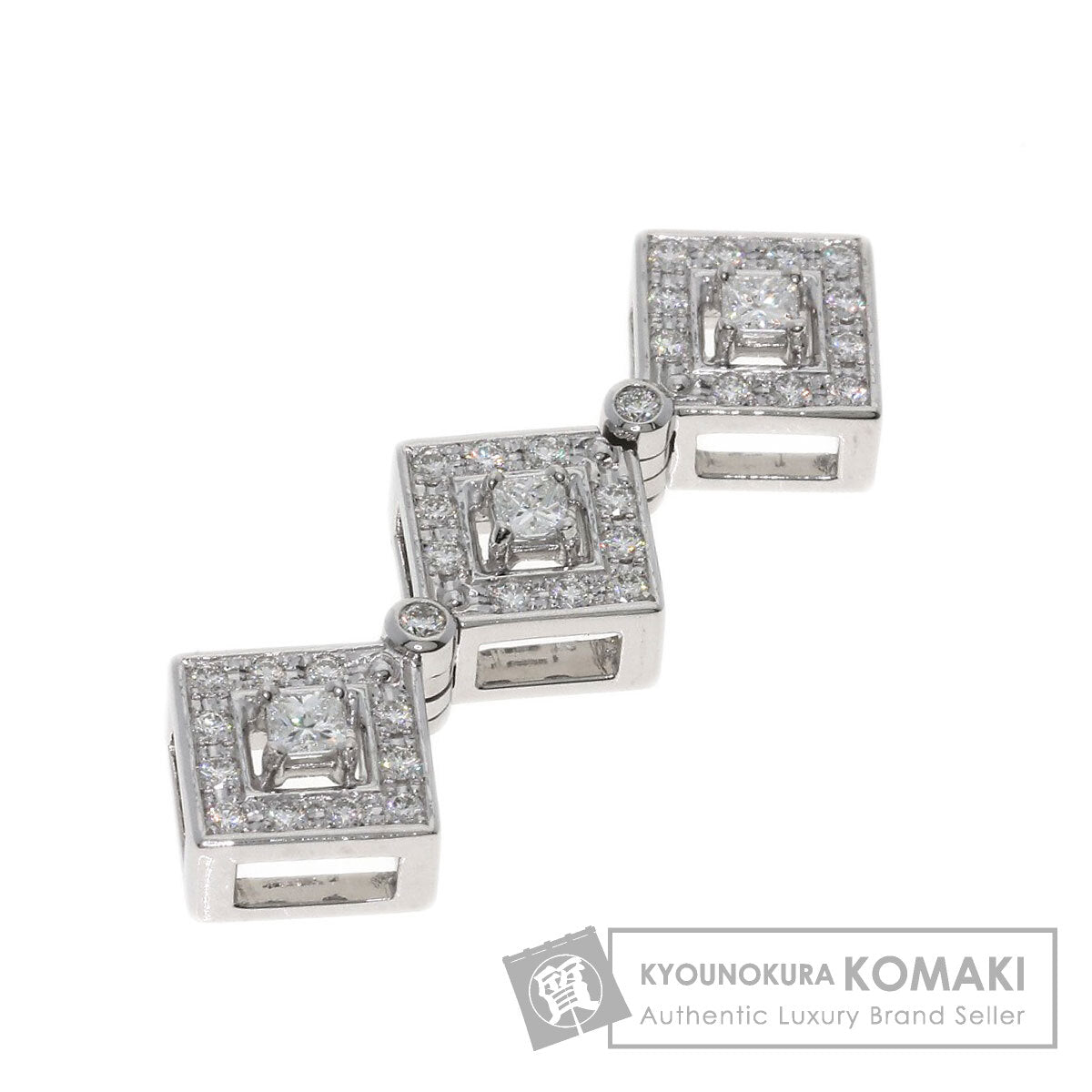 TASAKI Diamond Pendant top K18 White Gold Ladies [Used]