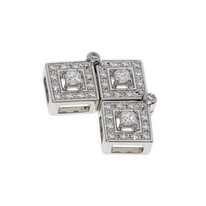 TASAKI Diamond Pendant top K18 White Gold Ladies [Used]