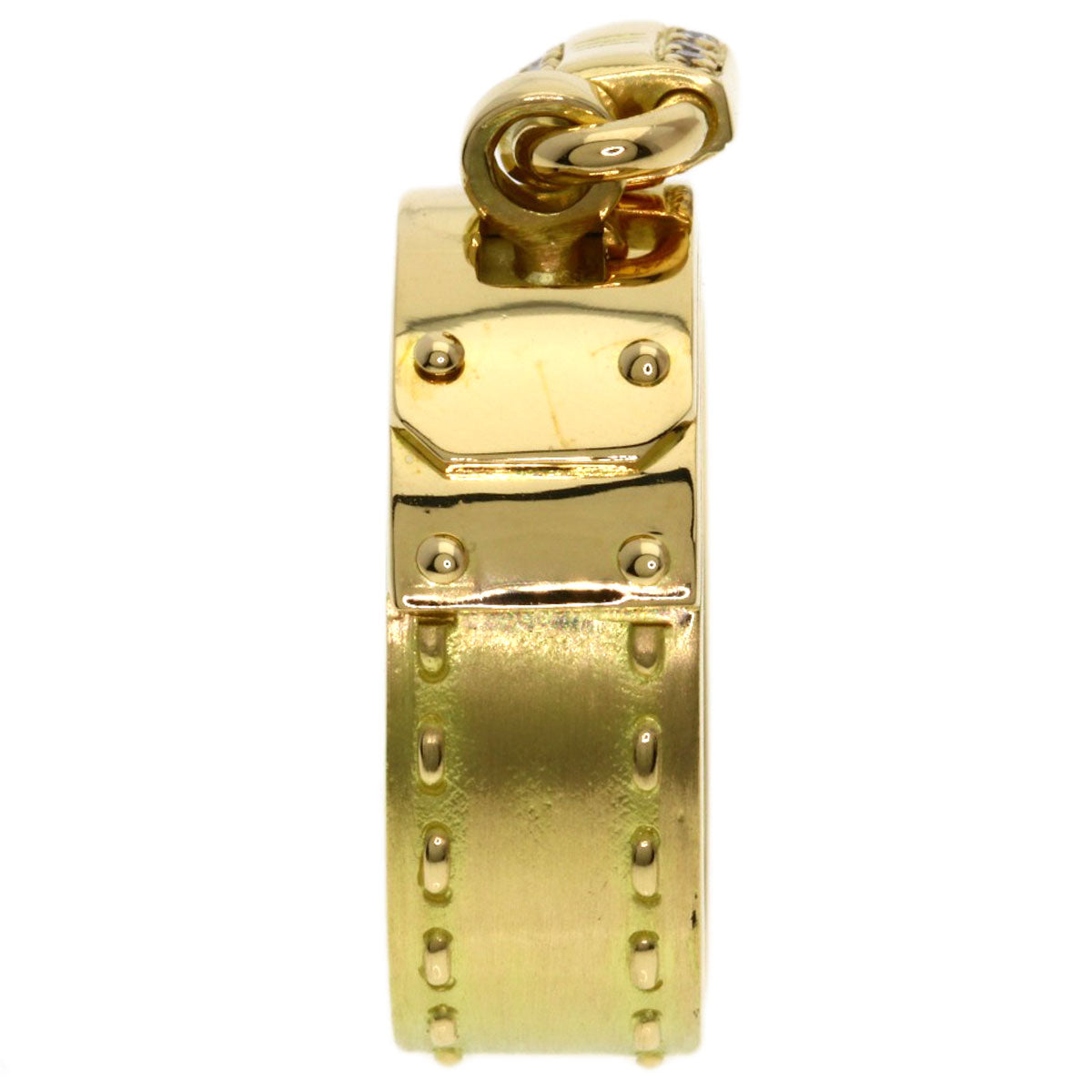 HERMES Kelly Diamond #54 Ring K18 Yellow Gold Ladies [Used]