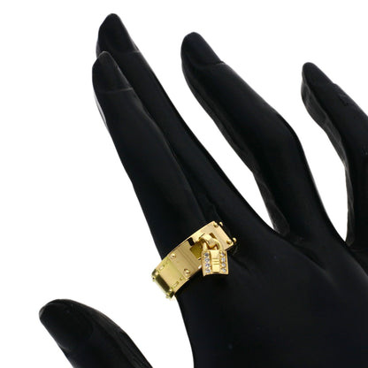 HERMES Kelly Diamond #54 Ring K18 Yellow Gold Ladies [Used]