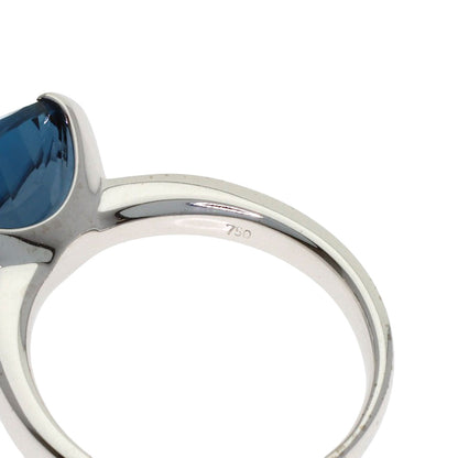 TASAKI Lumino Ring Blue Topaz Ring K18 White Gold Ladies [Used]