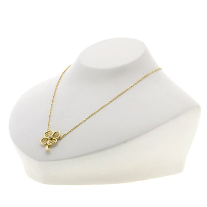 Van Cleef & Arpels Clover Diamond Antique Necklace K18 Yellow Gold Ladies [Used]