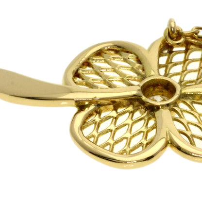 Van Cleef & Arpels Clover Diamond Antique Necklace K18 Yellow Gold Ladies [Used]