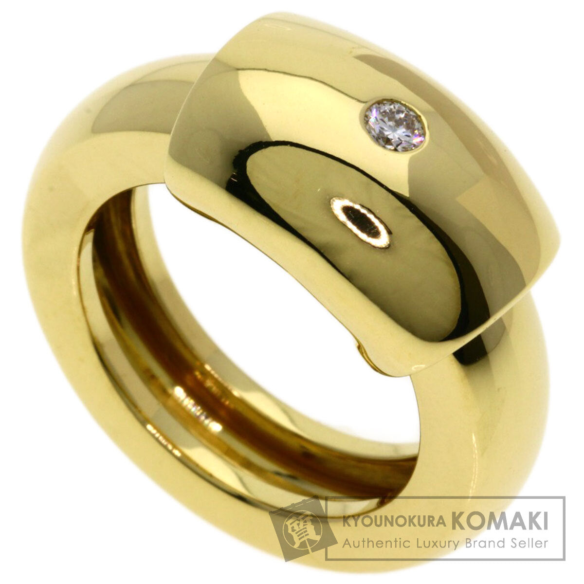 PIAGET Dancer 1P Diamond #53 Ring K18 Yellow Gold Ladies [Used]