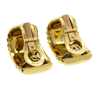 BVLGARI Parentesi Earring K18 Yellow Gold Stainless SteelLadies [Used]