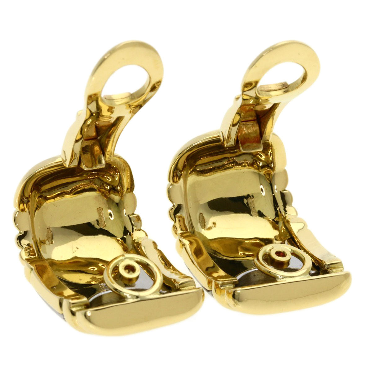 BVLGARI Parentesi Earring K18 Yellow Gold Stainless SteelLadies [Used]