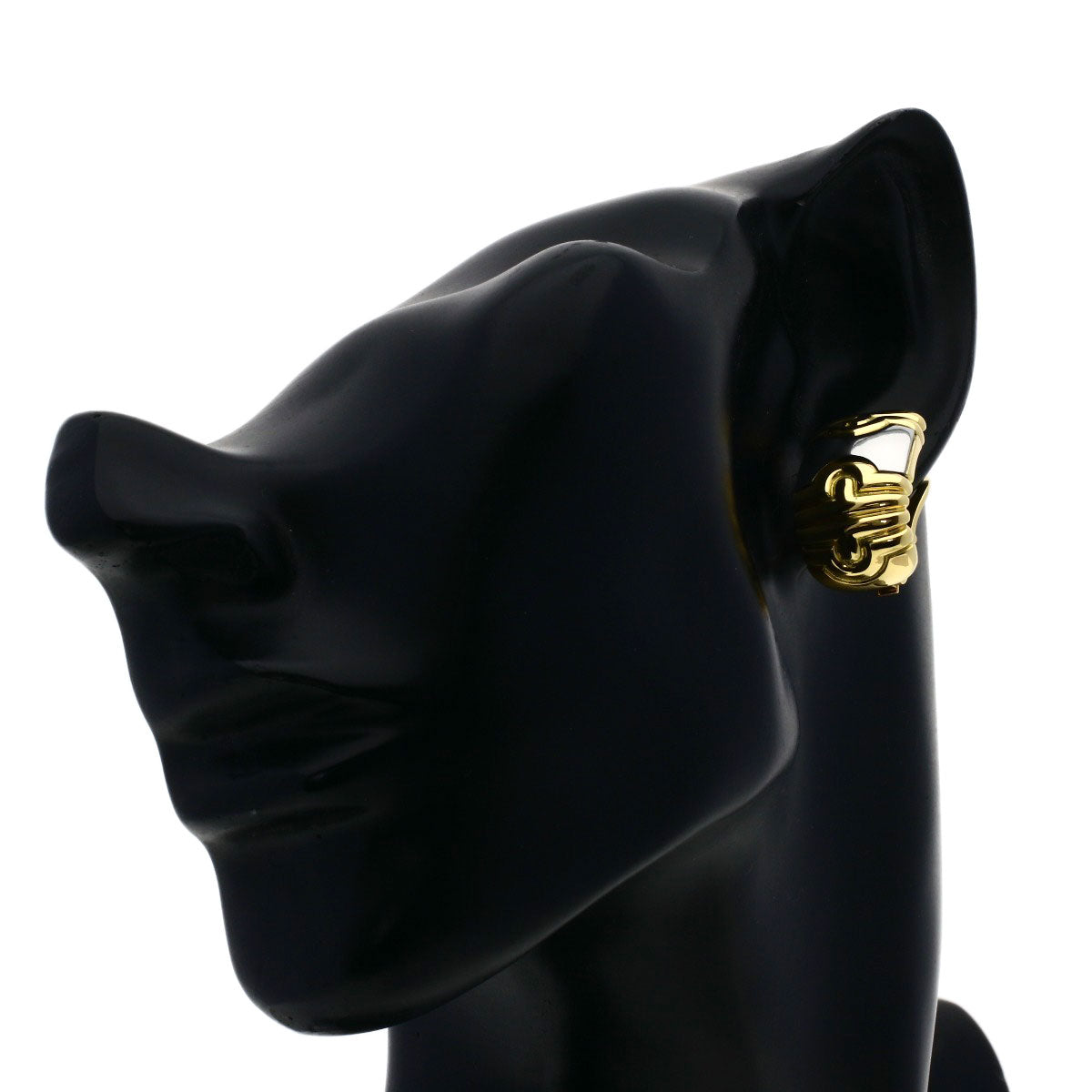 BVLGARI Parentesi Earring K18 Yellow Gold Stainless SteelLadies [Used]