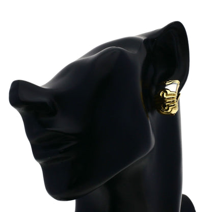 BVLGARI Parentesi Earring K18 Yellow Gold Stainless SteelLadies [Used]
