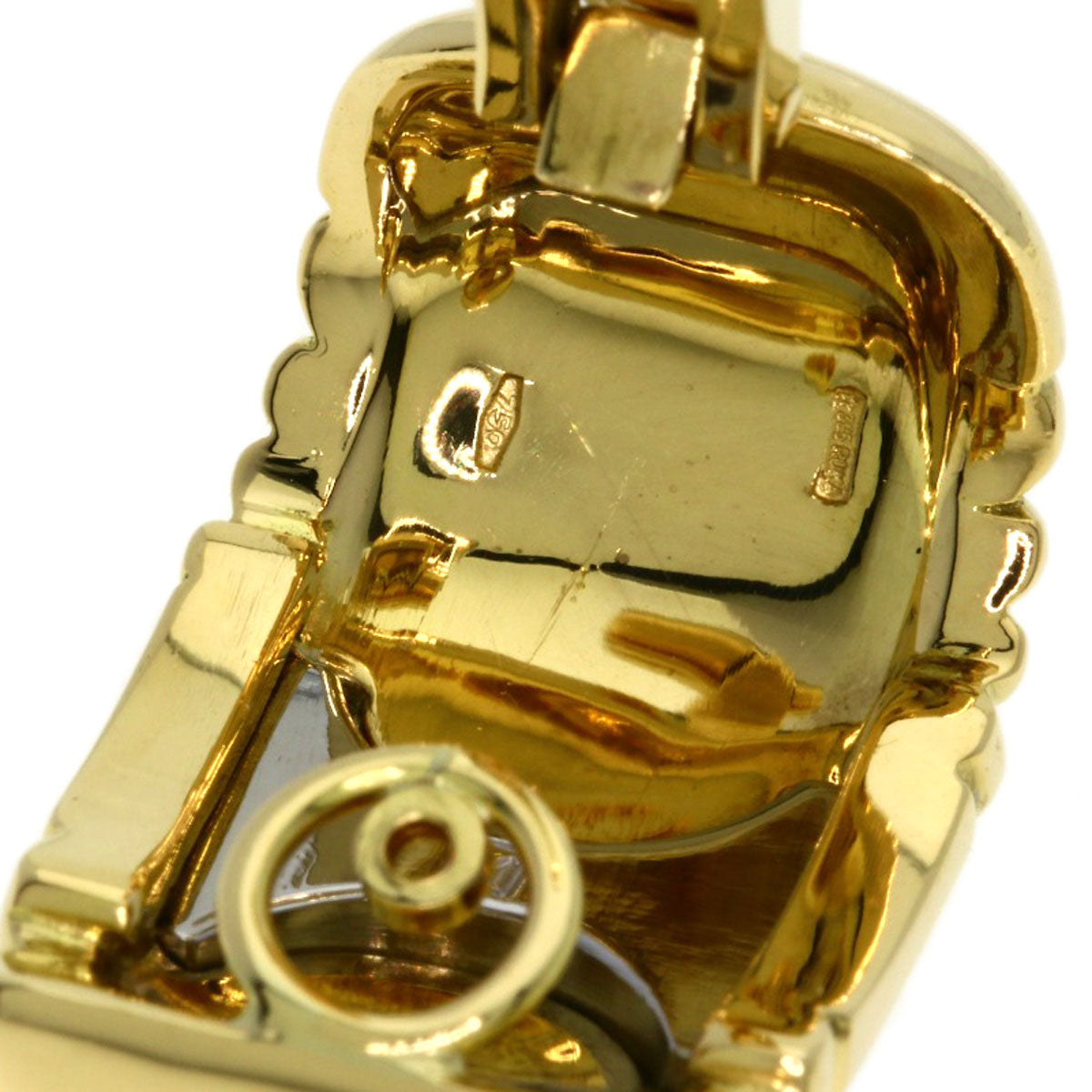 BVLGARI Parentesi Earring K18 Yellow Gold Stainless SteelLadies [Used]