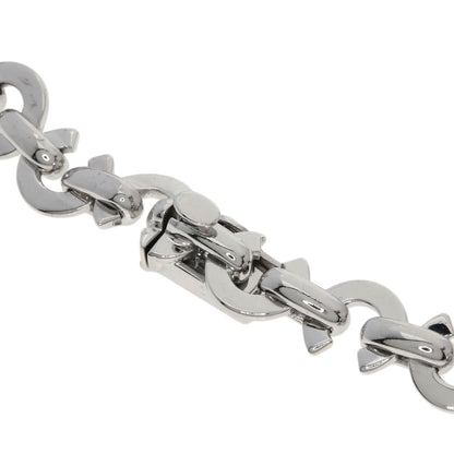 CHANEL Coco C Logo Clover Charm Bracelet K18 White Gold Ladies [Used]