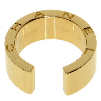 CHANEL Signature Ring K18 Yellow Gold Ladies [Used]