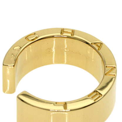 CHANEL Signature Ring K18 Yellow Gold Ladies [Used]