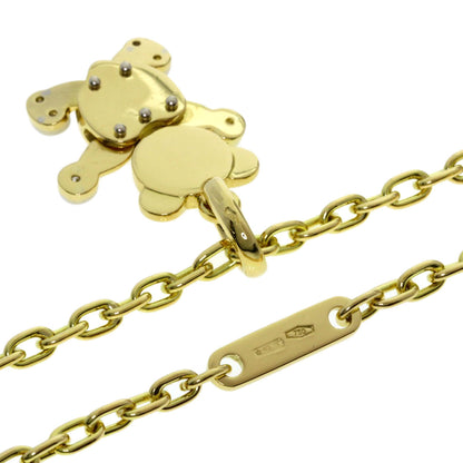 Pomellato Orset Teddy Bear Diamond Necklace K18 Yellow Gold Ladies [Used]