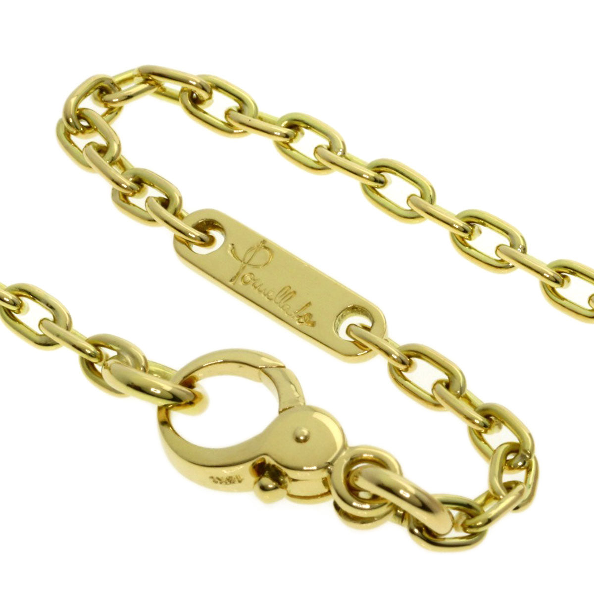 Pomellato Orset Teddy Bear Diamond Necklace K18 Yellow Gold Ladies [Used]