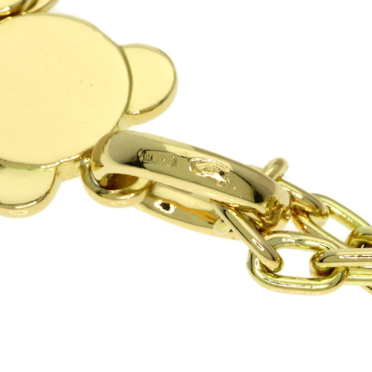 Pomellato Orset Teddy Bear Diamond Necklace K18 Yellow Gold Ladies [Used]