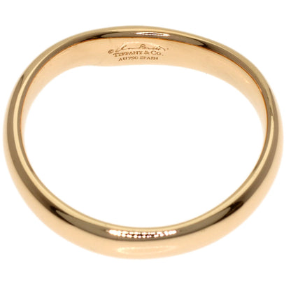 TIFFANY&Co. Open Heart Band Diamond Ring K18 Pink Gold Ladies [Used]