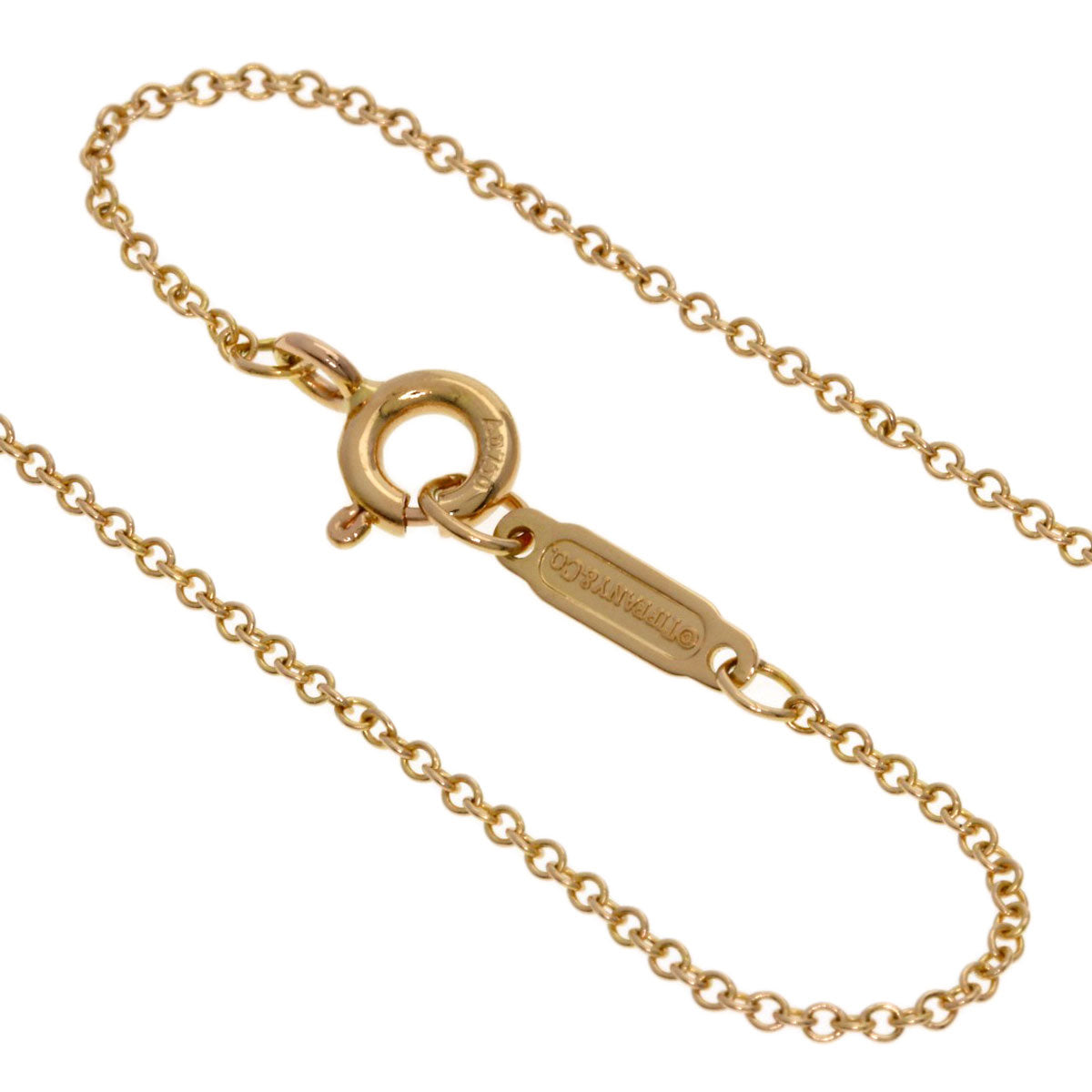 TIFFANY&Co. Aria 3P Diamond Necklace K18 Pink Gold Ladies [Used]