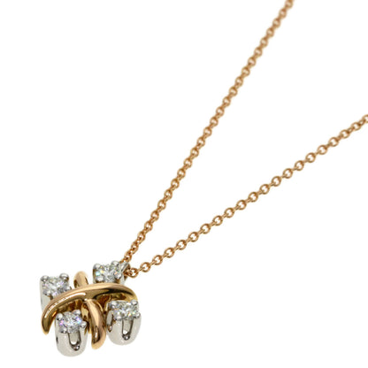 TIFFANY&Co. Jean-Cherin Berge Diamond Necklace K18 Pink Gold PT950Ladies [Used]
