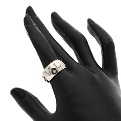 BVLGARI Monologo #55 Ring K18 White Gold Ladies [Used]
