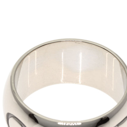 BVLGARI Monologo #55 Ring K18 White Gold Ladies [Used]