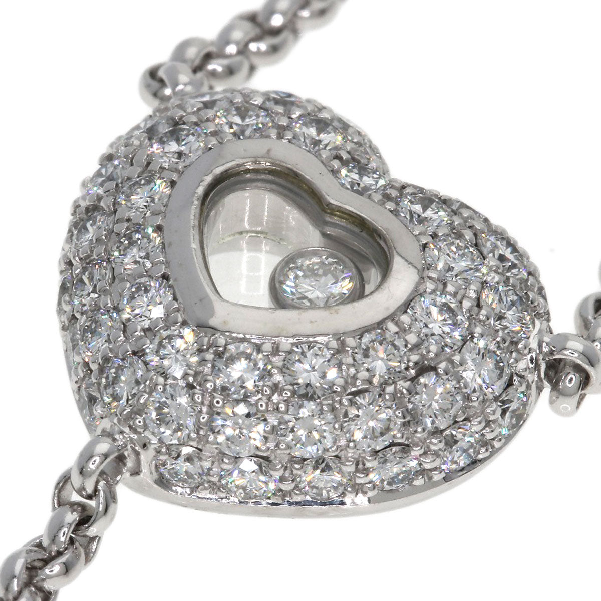 Chopard Happy diamond Necklace K18 White Gold Ladies [Used]