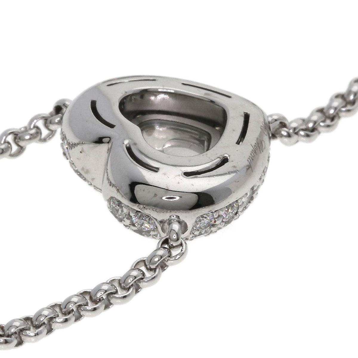 Chopard Happy diamond Necklace K18 White Gold Ladies [Used]