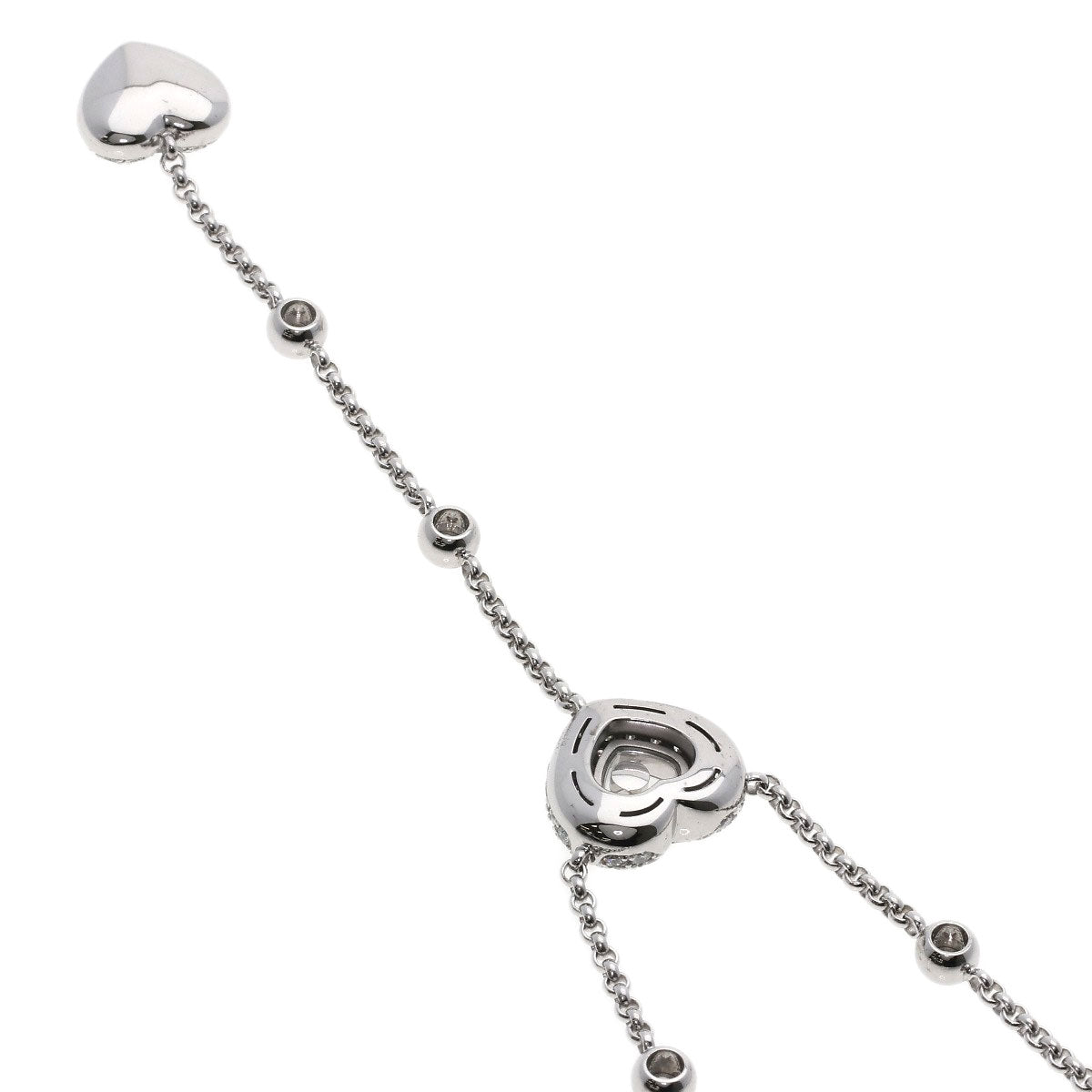 Chopard Happy diamond Necklace K18 White Gold Ladies [Used]