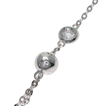1ct 13P Diamond Necklace K18 White Gold 6.2g　Ladies