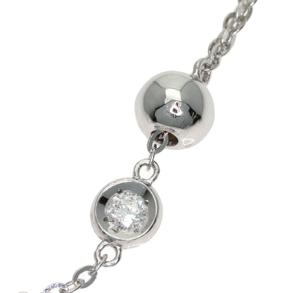 1ct 13P Diamond Necklace K18 White Gold 6.2g　Ladies