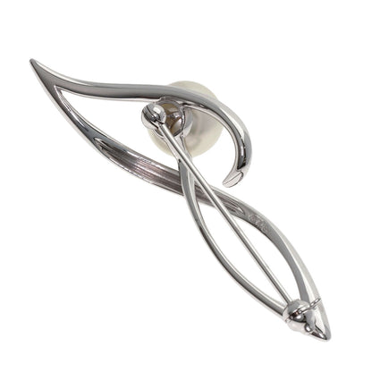 MIKIMOTO Akoya pearl Pearl Brooch K18 White Gold Ladies [Used]