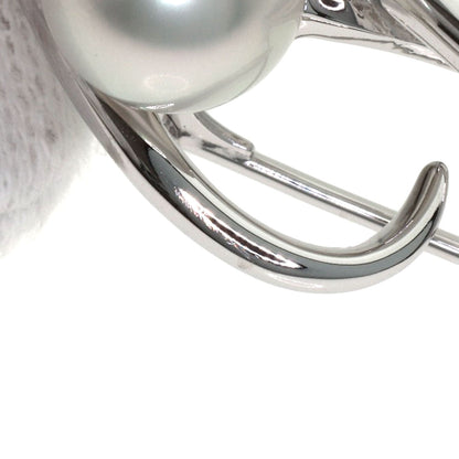 MIKIMOTO Akoya pearl Pearl Brooch K18 White Gold Ladies [Used]