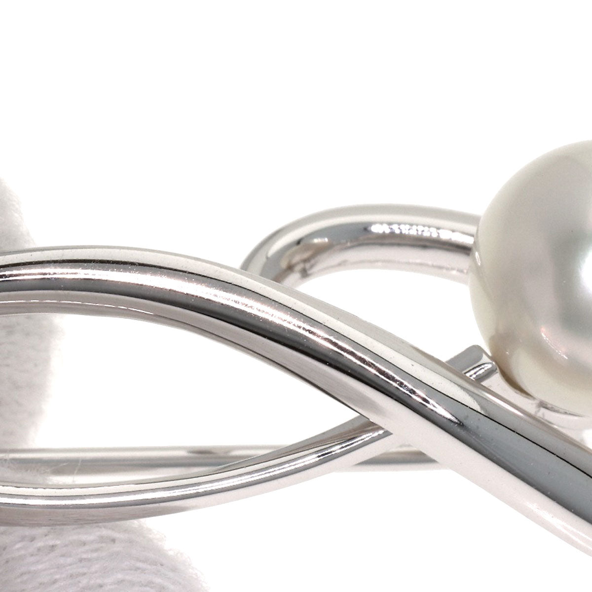 MIKIMOTO Akoya pearl Pearl Brooch K18 White Gold Ladies [Used]