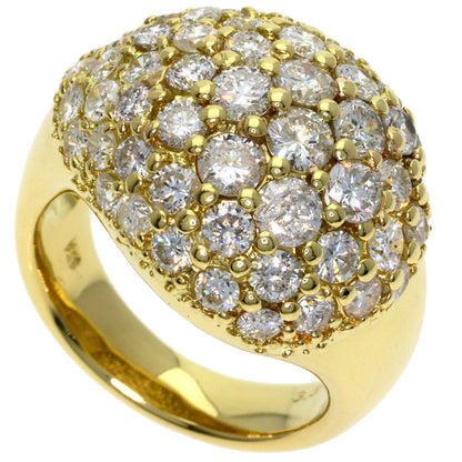 3.61ct Diamond Ring K18 Yellow Gold 13g　Ladies
